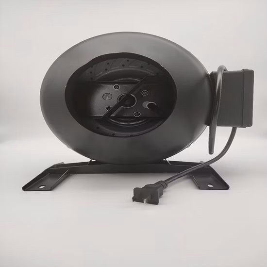 100 ミリメートルに 315 ミリメートル金属小型 AC 遠心ファンサイレント浴室倉庫遠心抽出器インラインダクトファン